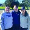 From left, senior captains Ava Packett, Sally Watson and Yu Ying Zou have helped lead the Monomoy girls golf team to a 7-0 start. BRAD JOYAL PHOTOS