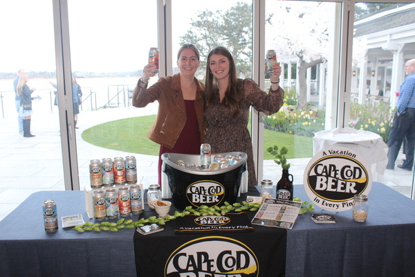 Leanne Anderson and Maureen Riordan of Cape Cod Beer were toasting the crowd on Saturday night.