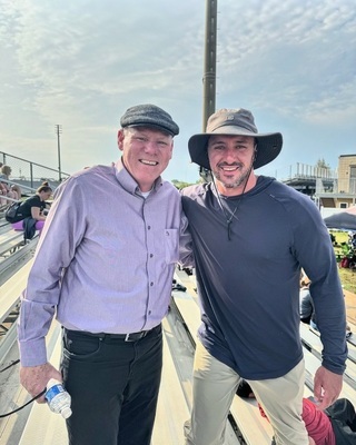 Chatham native Ketchum Marsh, right, poses for a photo with his mentor, San Francisco Giants assistant general manager/vice president John Barr.