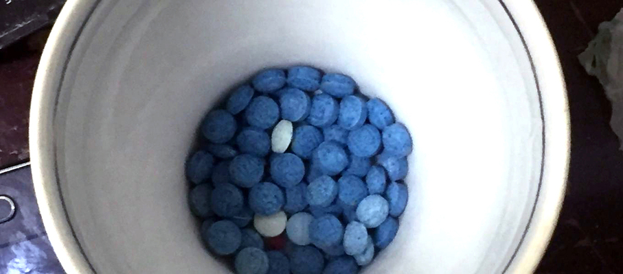 Fentanyl can be pressed into pills that resemble legitimate prescription drugs. U.S. DEA PHOTO