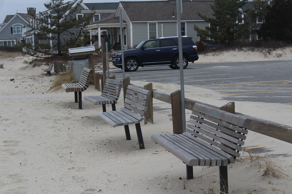 Harwich is instituting a moratorium on memorial benches at beaches. WILLIAM F. GALVIN PHOTO