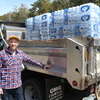 Water Superintendent Dan Pelletier is helping coordinate a distribution of bottled water to North Harwich residents Wednesday. WILLIAM F. GALVIN PHOTO