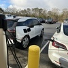 A public EV charging station at the Park and Ride at Route 124 in Harwich. Brewster currently has no publicly available charging stations; officials hope to remedy that soon. FILE PHOTO